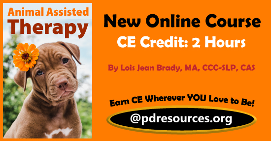 Animal Assisted Therapy (AAT) - New Online CE Course 
